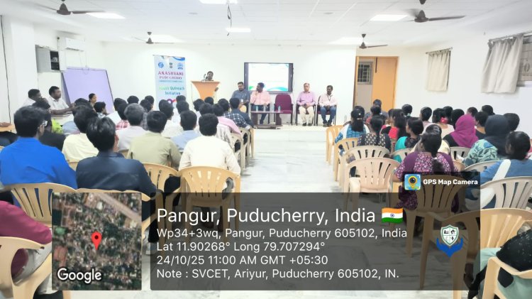 Youth Outreach Initiative organized by Akashvani Puducherry was conducted at SVCET on 24TH OCTOBER 2025