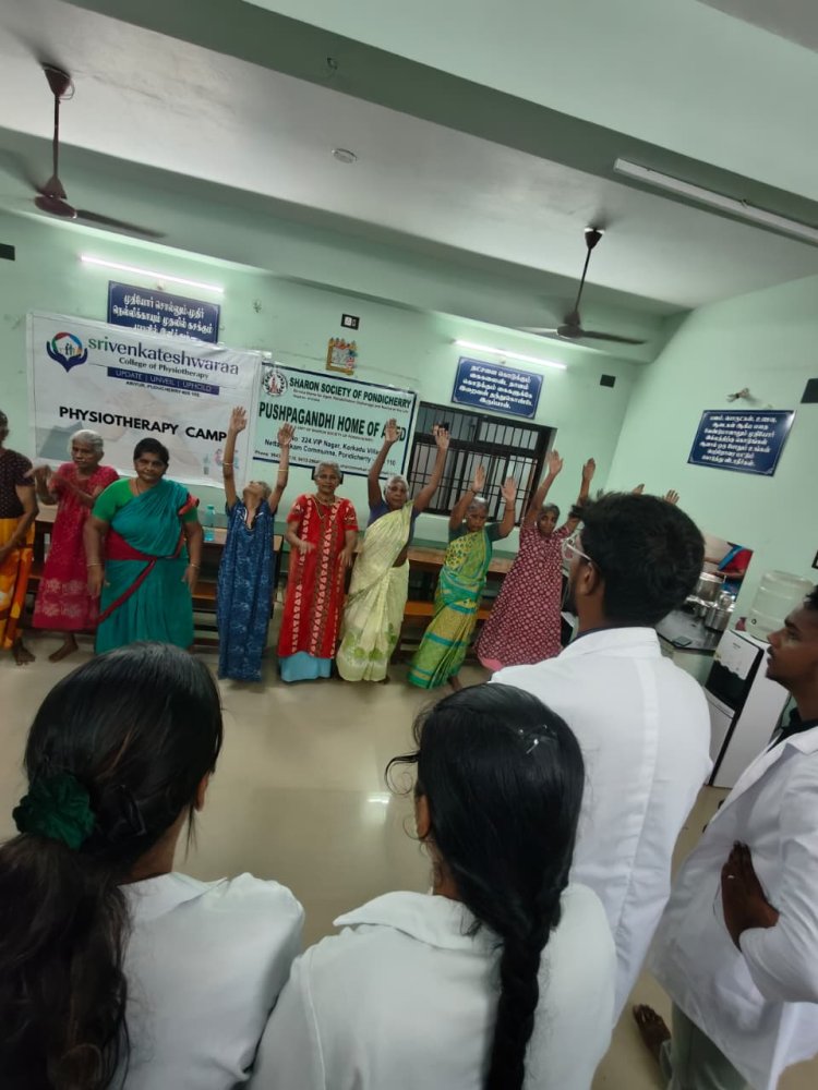SVCOPT Conducts Physiotherapy Camp at Pushpagandhi Old Age Home