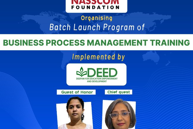 Business Process Management Training batch launch event was conducted successfully at SVCET in collaboration with our esteemed implementation partner DEED Trust on 3rd November 2025