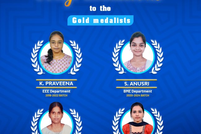 GOLD MEDAL ACHIEVEMENTS IN SVCET