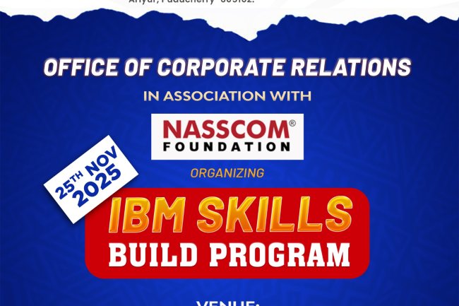 SVCET  Office of Corporate Relations in association with NASSCOM Foundation  conducted a 1 day session on Getting Started with AI as part of the IBM SKILLBUILD PROGRAM on 25th November 2025