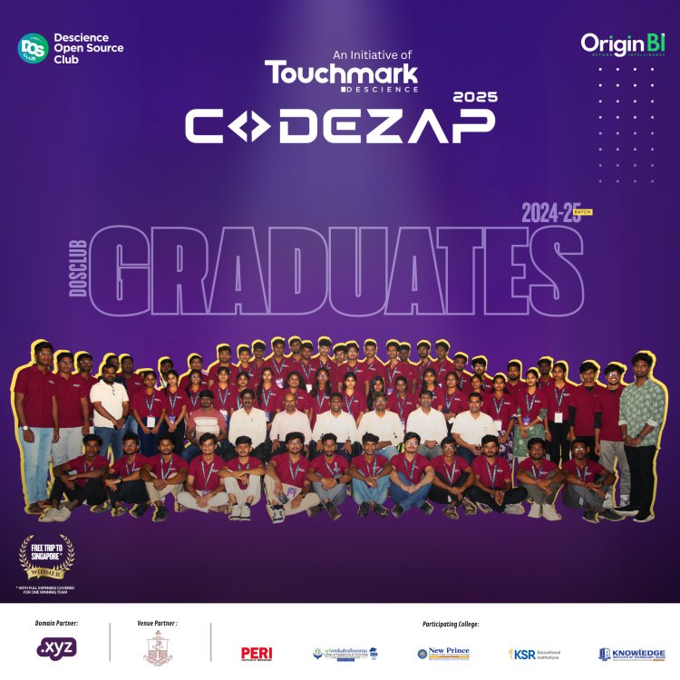 CODEZAP25  a 24 hour Prompt a Thon Hackathon V Mahesh  III Year CSE was part of the winning team and has been awarded the Grand Prize
