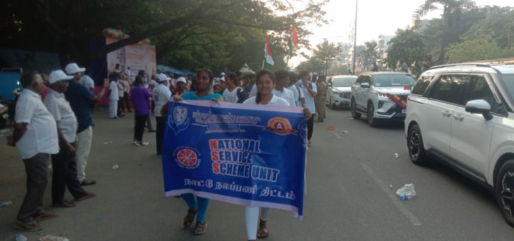 NSS volunteers actively took part in promoting a drug-free society by conducting Padayathra on 8th November 2025