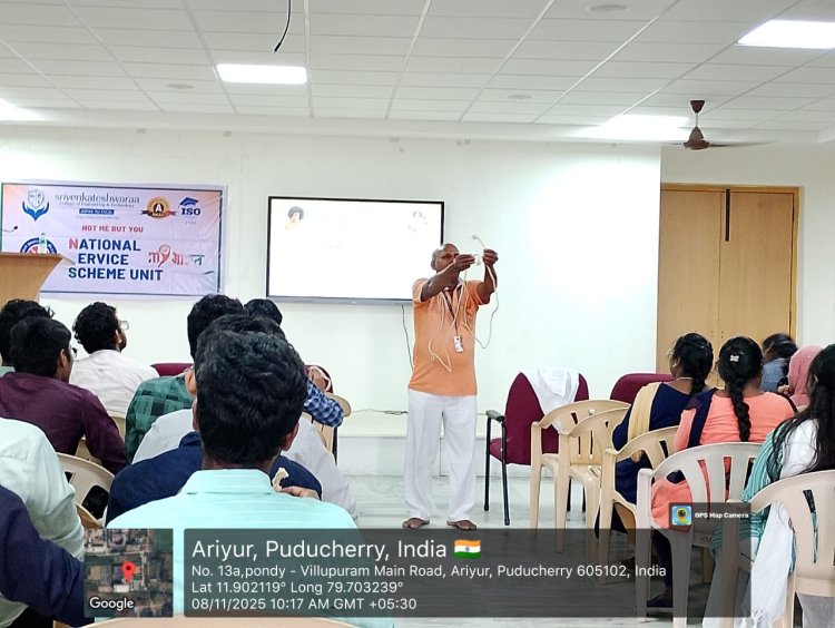 Disaster Management Training Programme was organized by Sri Sathya Sai Seva Organisations on 8th November 2025