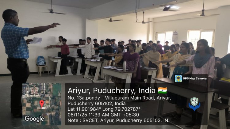 Disaster Management Training Programme was organized by Sri Sathya Sai Seva Organisations on 8th November 2025