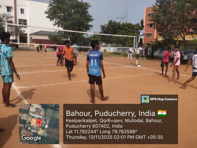 Report on Pondicherry University Inter-Collegiate Volleyball Tournament 2025