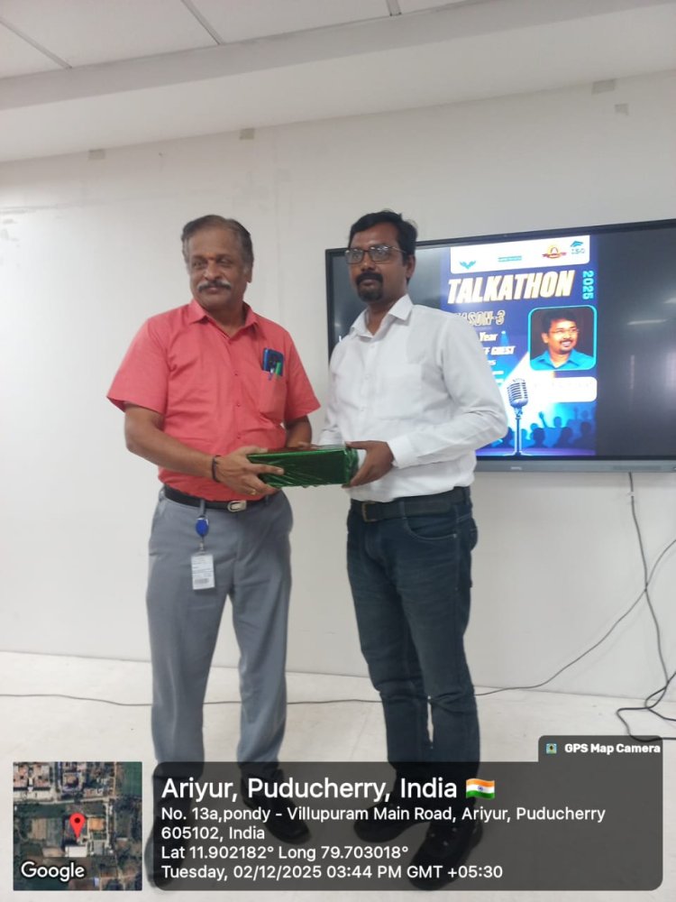Talkathon Season III for the SVCET MBA I Year students on 2nd December 2025