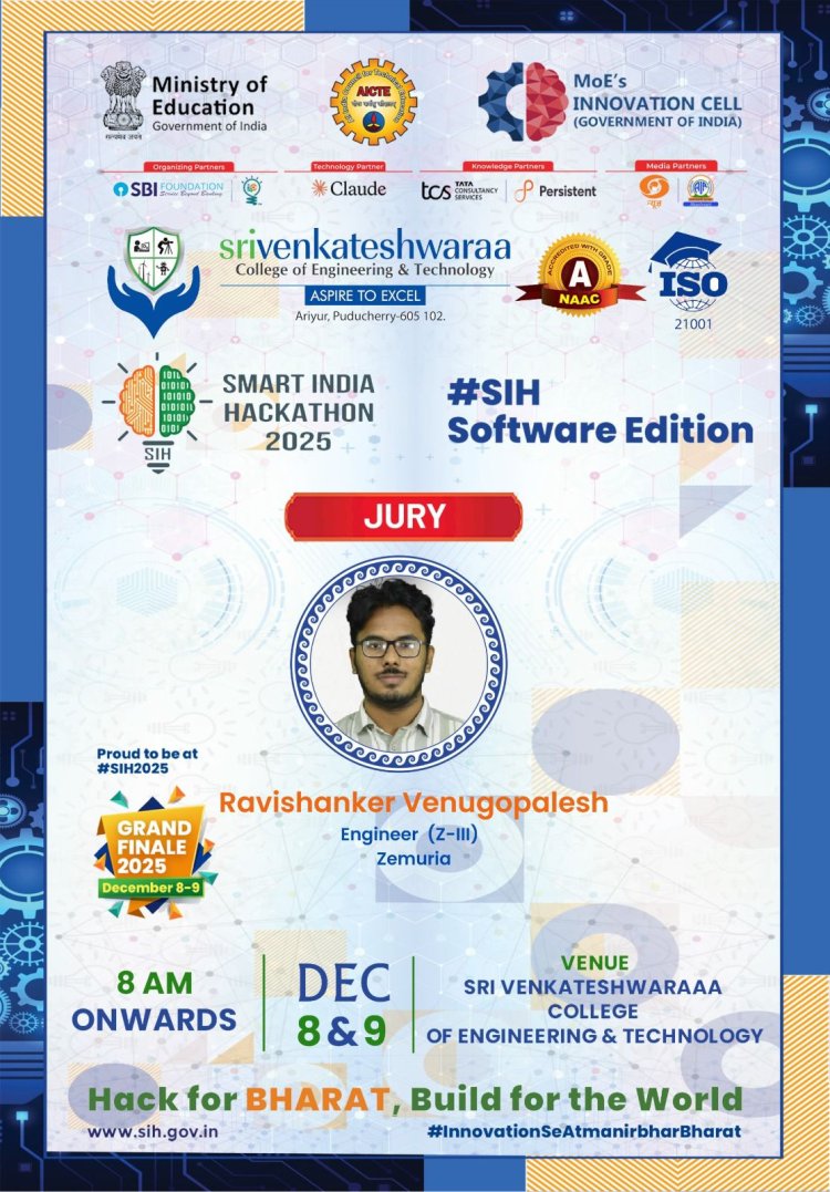 SMART INDIA HACKATHON HELD AT SVCET ON 8 AND 9TH DECEMBER 2025