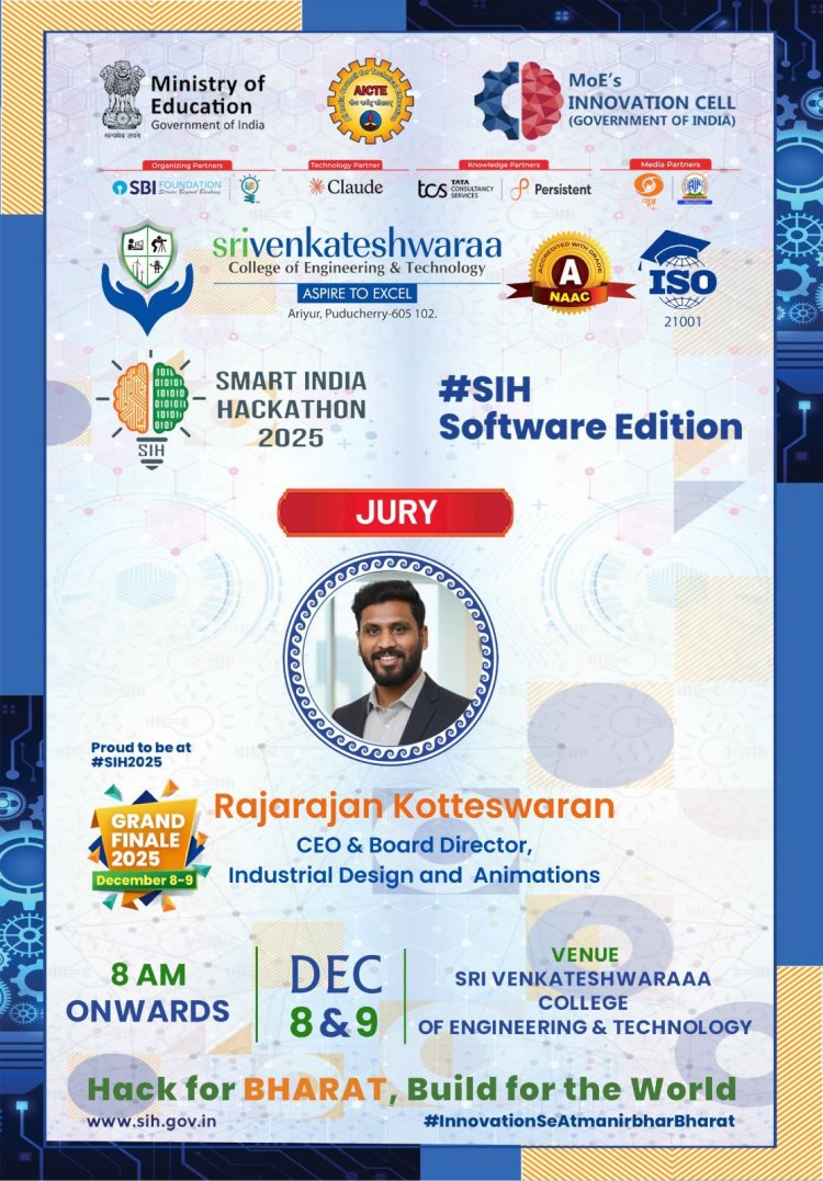 SMART INDIA HACKATHON HELD AT SVCET ON 8 AND 9TH DECEMBER 2025