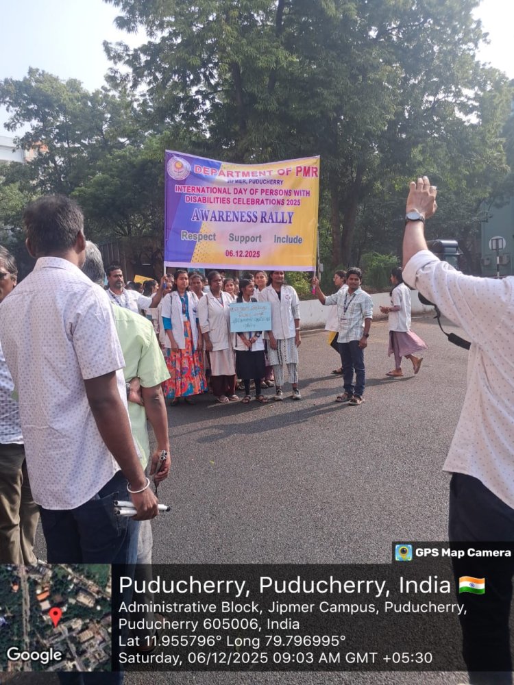 Disability Day Celebration-Awareness Rally in JIPMER
