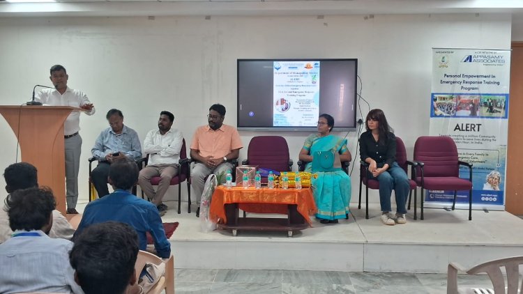 First Aid and Emergency Response Training Programme on 23rd December 2025 by SVCET MBA Dept in association with ALERT