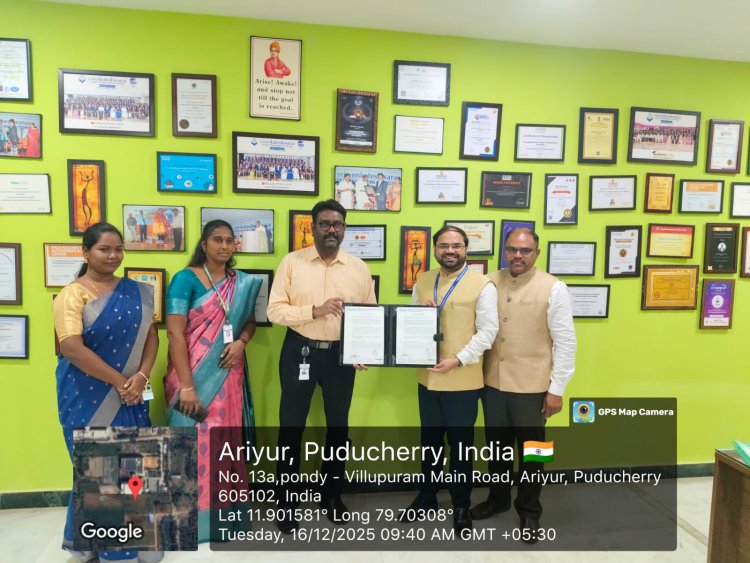 SVCET MBA Dept MMA Student Chapter organized a LOU Signing Ceremony along with two seminar sessions on 16th December 2025