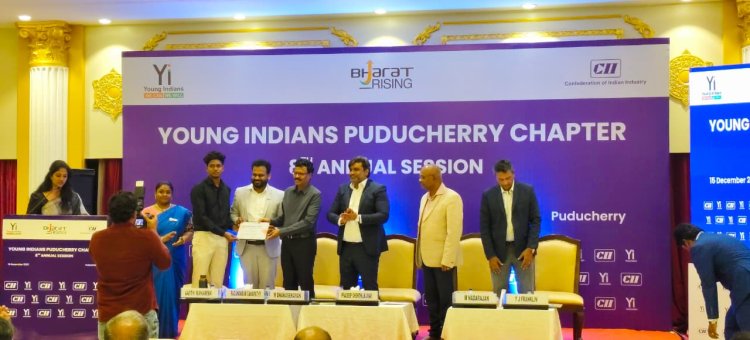 14 SVCET I YEAR  MBA students  have actively participated in the Changing Lives Contest organized by Young Indians Yi Puducherry Chapter and achieved FIRST and THIRD PRIZES