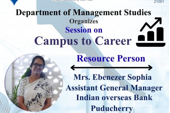 SVCET Department of Management Studies organized Campus to Career session on 28th January 2026