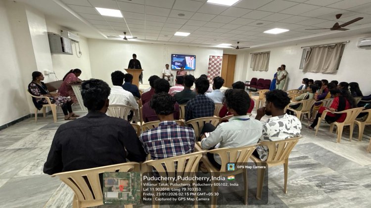 SVCET  Dept of Management Studies organized  Exploring the Choice of a Meaningful Career in MBA Session on 23rd January2026