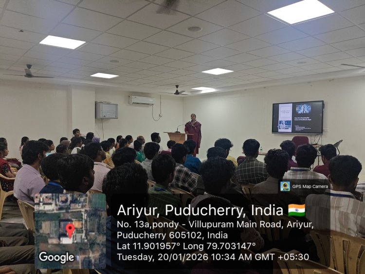 SVCET Institution Innovation Council  organized an expert talk Building a Doctor in Your Pocket  How AI is Powering the Future of Healthcare Apps on 20th January 2026