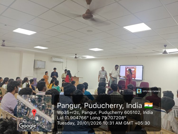 SVCET Institution Innovation Council  organized an expert talk Building a Doctor in Your Pocket  How AI is Powering the Future of Healthcare Apps on 20th January 2026