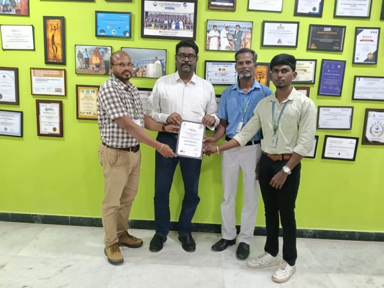 SVCET Mechanical research project has been selected for IMTEX 2026 at Bangalore