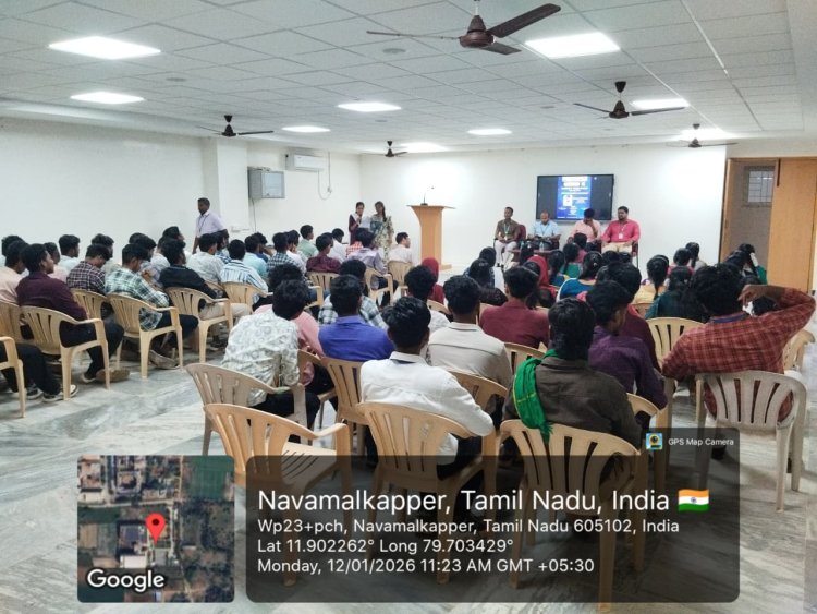 On account of National Youth Day on 12th January 2026 SVCET organized an Alumni Talk on Igniting Youth Innovation and Entrepreneurship