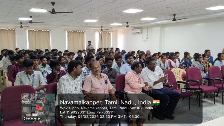 Office of Corporate Relations SVCET organised a Guest Lecture on Industry Exposure  Careers in Database Engineering  with Mydbops for our CSE 3rd and 4th year students on 5th Feb 2026