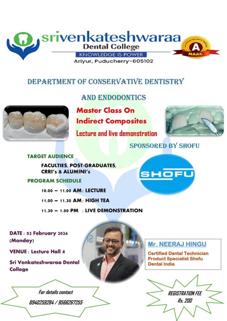 Conservative Dentistry and Endodontics at Sri Venkateshwaraa Dental College