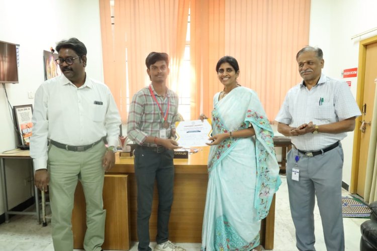 SVCET got Third Place in Pondicherry University Inter-Collegiate Cricket for Boys on 6th February 2026