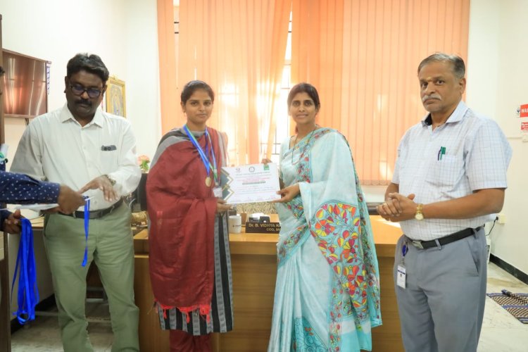 SVCET got Third Place in Pondicherry University Inter-Collegiate Cricket for Boys on 6th February 2026