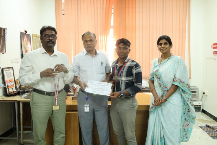 SVCET got Third Place in Pondicherry University Inter-Collegiate Cricket for Boys on 6th February 2026