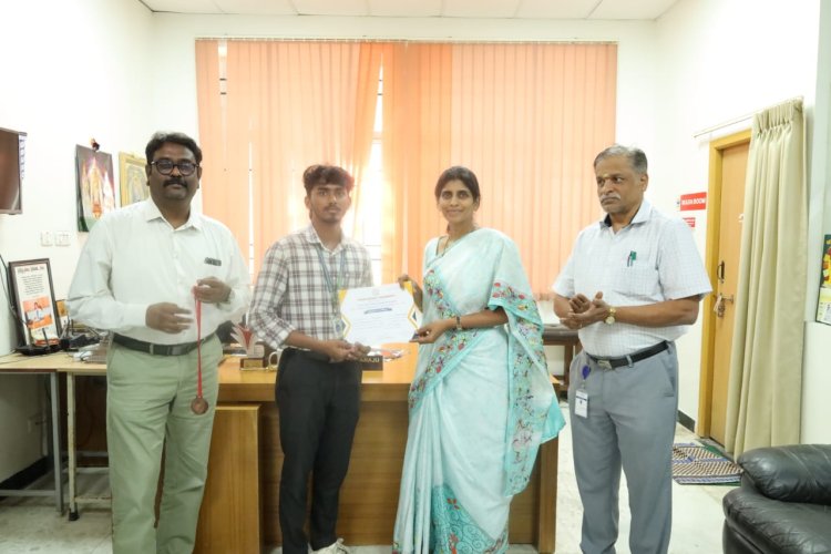 SVCET got Third Place in Pondicherry University Inter-Collegiate Cricket for Boys on 6th February 2026