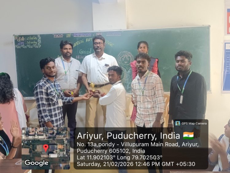 GREEN ART CHALLENGE  A CREATIVE CELEBRATION OF SUSTAINABILITY on 21ST FEB 2026 AT SVCET