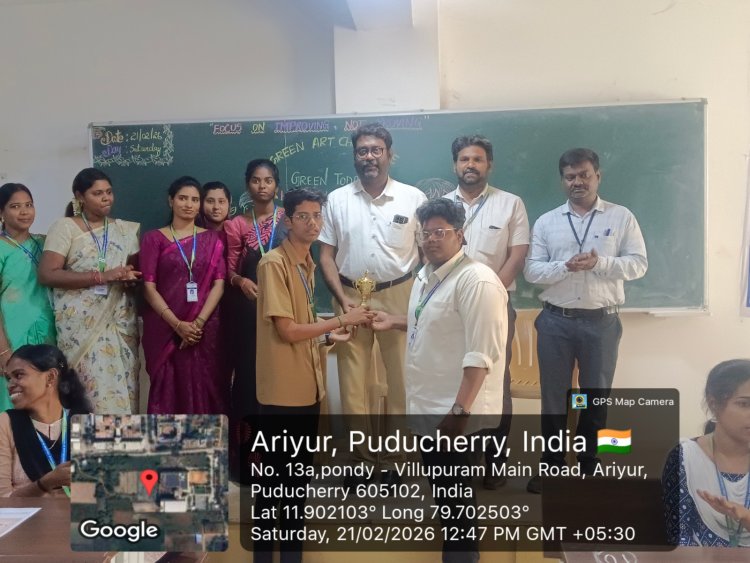 GREEN ART CHALLENGE  A CREATIVE CELEBRATION OF SUSTAINABILITY on 21ST FEB 2026 AT SVCET
