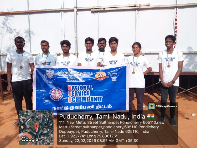 SVCET NSS Students participated in Sri Sathya Sai Run and  Ride Puducherry event held on 22nd February 2026