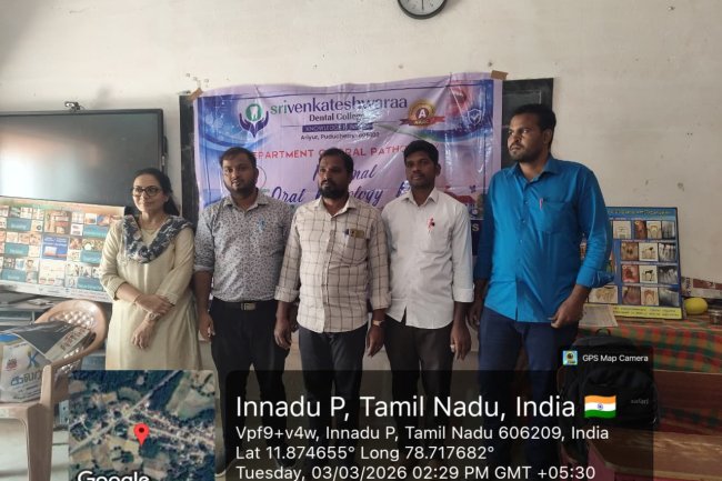 National Oral Pathology Day celebrated Sri Venkateshwaraa Dental College