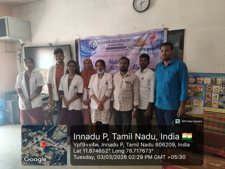 National Oral Pathology Day celebrated Sri Venkateshwaraa Dental College