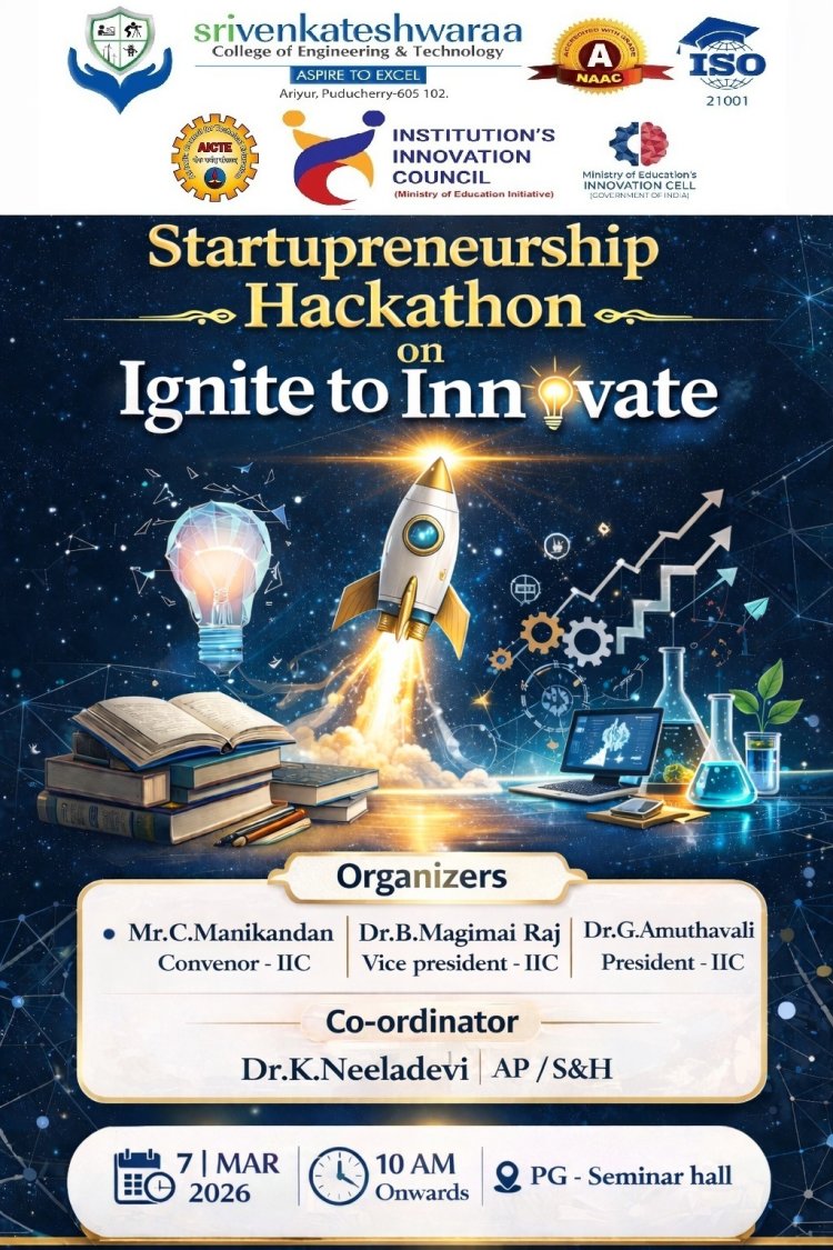 SVCET IIC Conducted an event  Ignite to Innovate on 7 March 2026