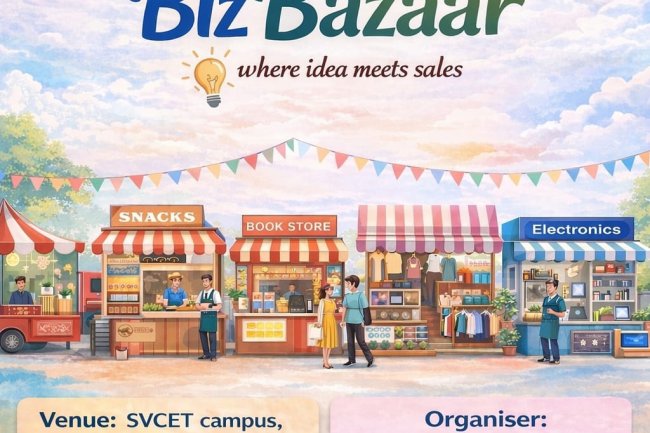 SVCET MBA organized Biz Bazaar  Where Ideas Meet Sales on 16th April 2026