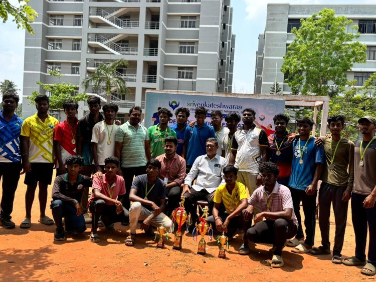 SVCET proudly secured the II Prize in the Box Cricket League Tournament  Super 8