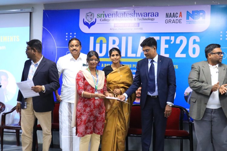 SVCET PLACEMENT OFFER DISTRIBUTION FUNCTION JOBILATE 2026 ON 11TH APRIL 2026