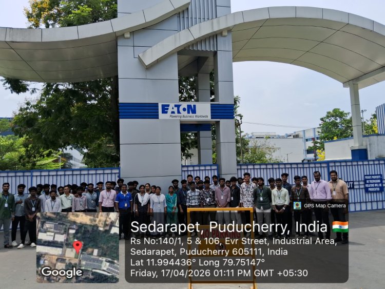 Industrial exposure visit to Eaton Power Quality Pvt Ltd on 17th April 2026