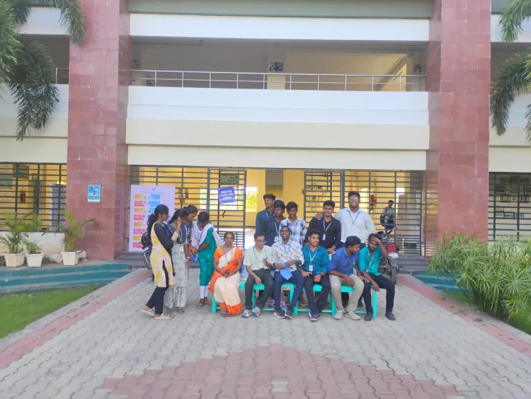 Bisleri foundation has given us the recycled and reused plastics in the form of 2 seating tables in turn for 147kgs of MLP plastics collected by our SVCET