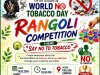 WORLD NO TOBACCO DAY RANGOLI COMPETION BY ANTI NORCOTIC CELL AND NSS UNIT ON 29TH MAY 2026