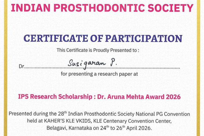 Best research paper and the prestigious IPS Research Scholarship