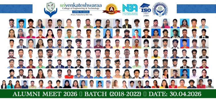 ALUMNI MEET ON APRIL 30 2026 FOR 2017–2021 AND 2018–2022 PASSED OUT BATCHES AT SVCET