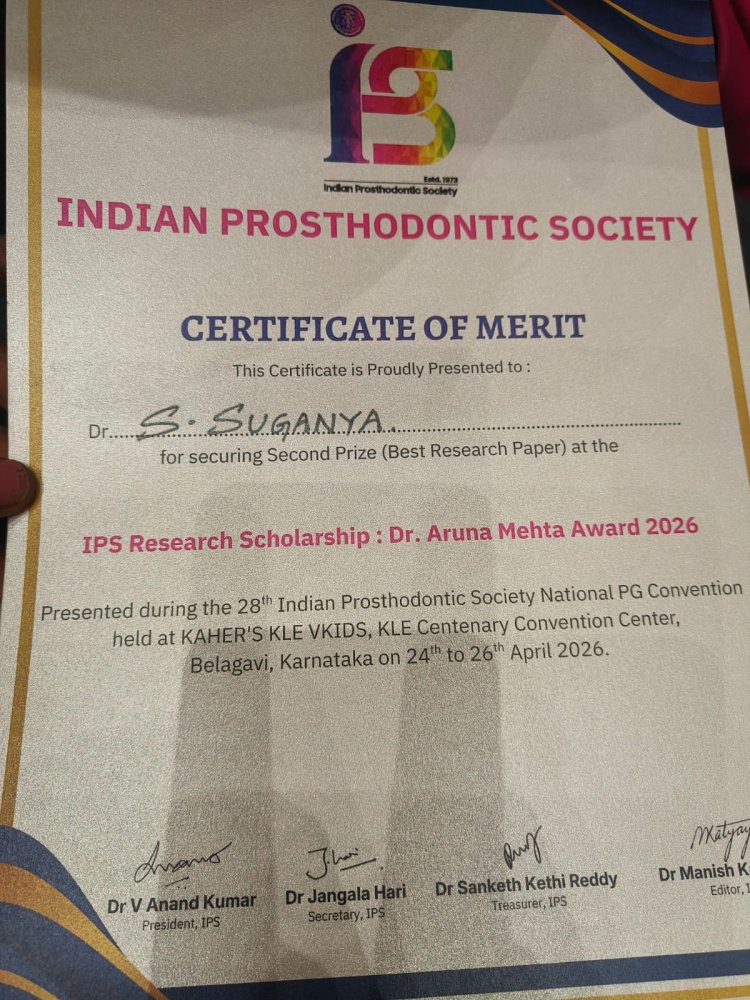 Winning the second prize for best research paper