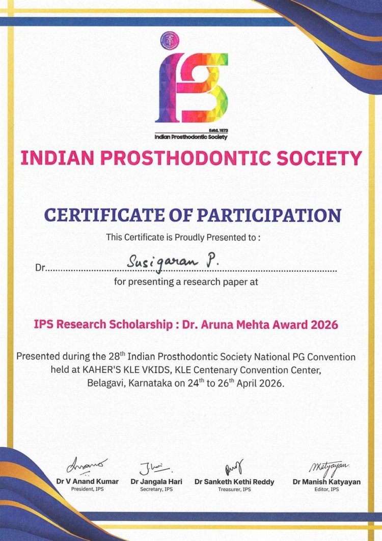 Best research paper and the prestigious IPS Research Scholarship