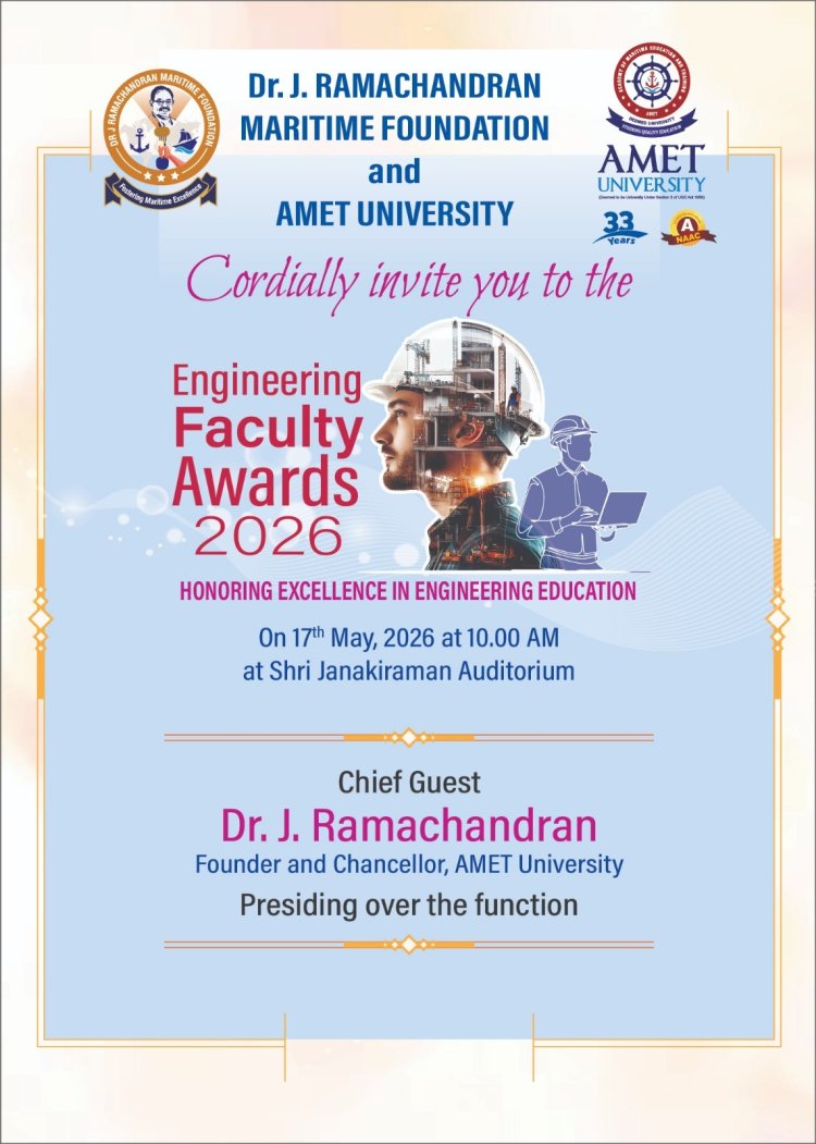 SVCET is proud to share that the faculty members and officials of the Institution have been honoured with Engineering Faculty Awards 2026  on 17th May 2026