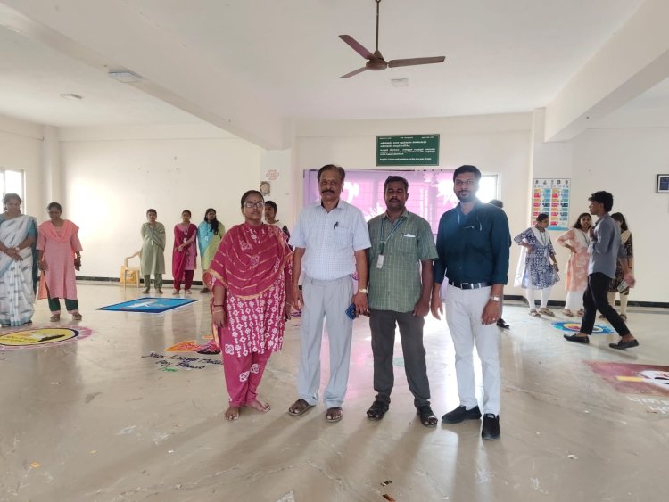 WORLD NO TOBACCO DAY RANGOLI COMPETION BY ANTI NORCOTIC CELL AND NSS UNIT ON 29TH MAY 2026