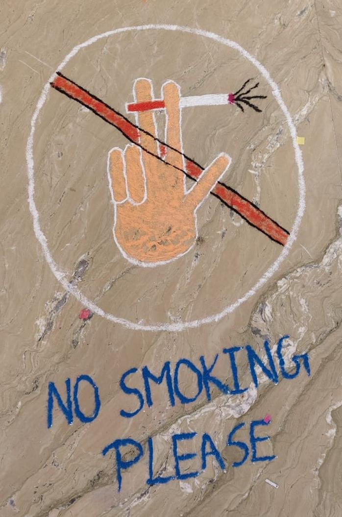 WORLD NO TOBACCO DAY RANGOLI COMPETION BY ANTI NORCOTIC CELL AND NSS UNIT ON 29TH MAY 2026