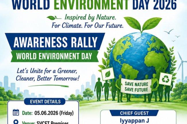 SVCET NSS UNIT CONDUCTED AWARENESS RALLY ON WORLD ENVIRONMENT DAY 2026  