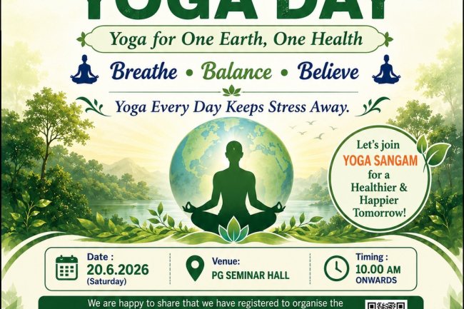 International day of Yoga event conducted on 20th June 2026 along with Puducherry ISHA YOGA Foundation